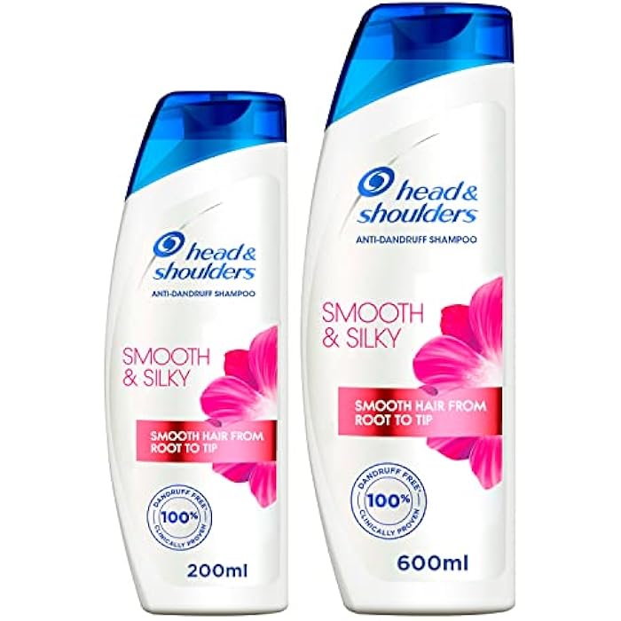 Head & Shoulders Smooth and Silky Anti-Dandruff Shampoo 600 ml + 200 ml - Image 1